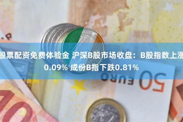 股票配资免费体验金 沪深B股市场收盘：B股指数上涨0.09% 成份B指下跌0.81%